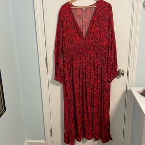 Knox rose Women’s long sleeve floral dress size XL